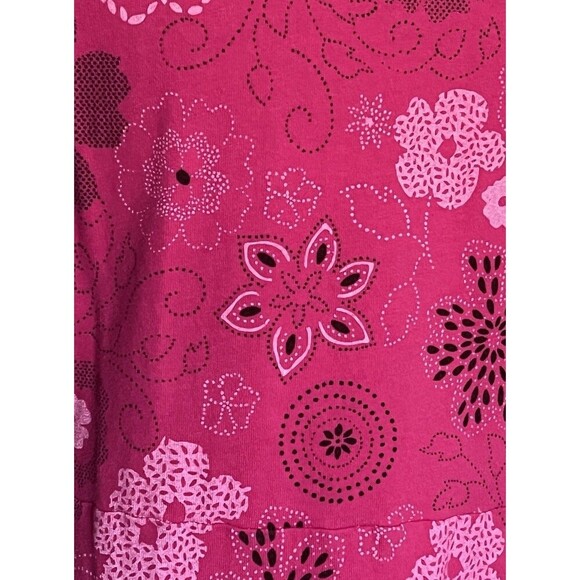 Fresh Produce Pink Tank Dress Retro Floral Print Pockets USA Made Women’s Small - Picture 3 of 7